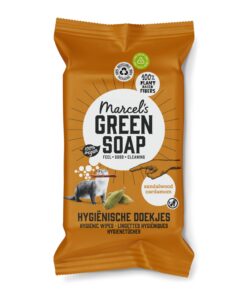 Marcel's Green Soap hygienische Feuchttücher Biologisch abbaubare Reinigungstücher - Sandelholz & Kardamom Auf Pflanzenb