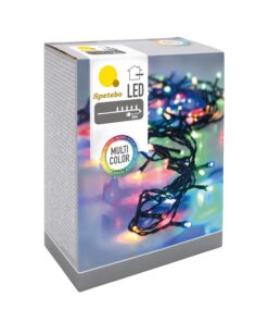 Spetebo LED Lichterkette bunt - 40 LED / 3 m - forscht Advent Winter Deko für Innen- und Außenbereich
