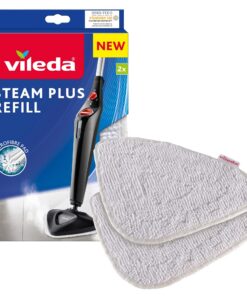 Vileda Steam Dampfreiniger Ersatzpads Mikrofaser | Hygienische Bodenreinigung für Alle Böden - Waschbar & Wiederverwendb