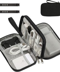 Kabeltasche Elektroniktasche – Wasserdicht, Doppelter Reißverschluss, Reise Organizer – Perfekt für Alltag, Büro & Reise