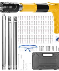 Beton Nagelpistole + Nagelpistole Kit mit 120pcs Nägeln + manuelle Stahl Nagelpistole für Bauarbeiter + Portabel Beton N