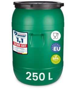 Weithalsfass 250 Liter BPA-freier HDPE Futterbehälter ohne Dichtung für Tierfutter – LR-1234 Weithalsfass 250 Liter BP