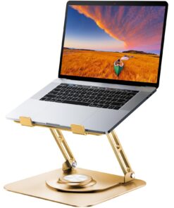 JOYEKY Laptop-Ständer für Schreibtisch + verstellbar + kollaboratives Arbeiten + moderner Design + tragbar + 360° drehba