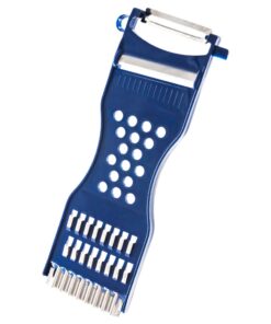 DER GEMÜSEFRISEUR 6-in-1 Multifunktions Sparschäler - mühelos schälen für Obst & Gemüse - spülmaschinenfest für Rechts-