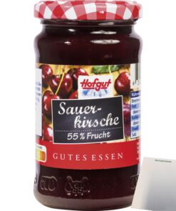 usy Fruchtaufstrich Hofgut Sauerkirsche (250g) + usy Block - Perfekte Kombination für Genussmomente zuhause!