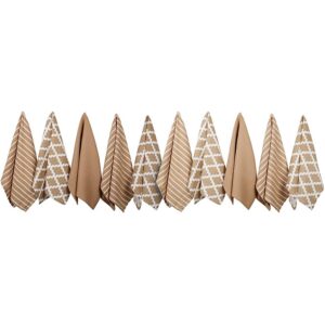 Penguin Home Premium Geschirrtuch für die Küche - Weich, strapazierfähig, OEKO-TEX, 10er Set, 65 x 45 cm, Beige