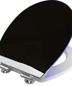 Cornat WC-Sitz KSDSC362 - Sanfte LED-Beleuchtung bei Nacht + Absenkautomatik + Akustiksensor - Bequeme Mounting von Oben