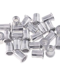 Keadic Aluminium metrische Nietmuttern Flachkopf Gewindeeinsatz Muttern - M3 M4 M5 M6 M8 M10 (Metrisch) - Sortiment Kit