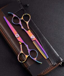 **Purple Dragon 6,0 Zoll 440c Friseurschere mit Maya-Griff für den Salon** | **6,0 Zoll 440c Friseurschere Purple Drago
