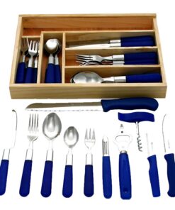GRÄWE Milano Starter-Set für 6 Personen, 37-teilig, Edelstahl-Beestick, inkl. Küchenmesser, Küchenhelfer - Menübesteck 3