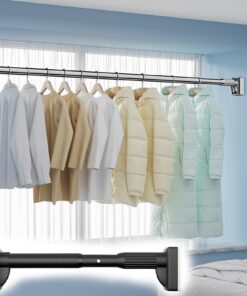 Verstellbare Duschstange Edelstahl 410-500CM Kein Bohren Badezimmer Duschkabine