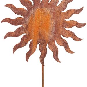 Bornhöft Gartenstecker Sonne Edelrost Groß Metall Rost Gartendeko