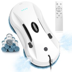 iDEEBO C200 Fensterputzroboter - Intelligente Pfadplanung für Hochhäuser, Automatischer Wasserspray, 12 Reinigungstücher