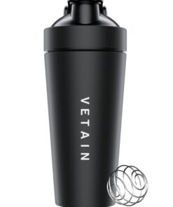 VETAIN Edelstahl Fitness Shaker 700ml - BPA-frei, spülmaschinenfest & robust - Premium Proteinbegünstigter Mixball - 100