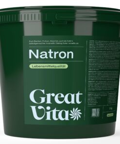 GreatVita Natron Pulver Backpulver Großpackung - Lebensmittelqualität E500ii für Haushaltsreinigung und Backen umweltfre