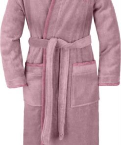 Normani Baumwoll Bademantel mit Kapuze - Prämiumpreparation, Öko Tex 100, geschickter für Damen und Herren