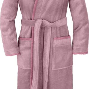 Normani Baumwoll Bademantel mit Kapuze - Prämiumpreparation, Öko Tex 100, geschickter für Damen und Herren