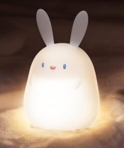 UNEEDE Kaninchen Nachtlicht Kinder, Touch Dimmbar LED Nachtlicht für Babies und Kinder, Kawaii Ostergeschenk für Mädchen