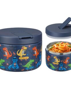 Itslife Thermobehälter für kaltes & heiße Essen 350ml Edelstahl Blue-KL