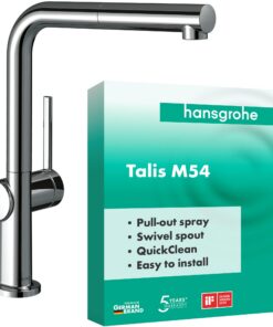 Hansgrohe Talis M54 Küchenarmatur - Brause ausziehbar, Chrom, schwenkbar, 270 mm Auslaufhöhe, Mischbatterie, 72808000