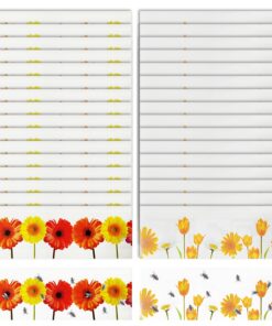 liuchanghe 32 Stück Blumendesign Fliegenfänger für Innenausstattung, effektive Obstfliegenfalle, lange Dauerhaftigkeit