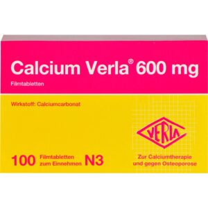 **CALCIUM VERLA 600 mg Filmtabletten 100 St für Ad_fds Erwachsene zur Starkknochengesundheit** | **CALCIUM VERLA 600 mg
