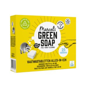 Marcel’s Green Soap SpülmaschinenTabs - Algイン-One Geschirrspültabs - Vegan, Palmölfrei, 99,6% biologisch abbaubar – Nach