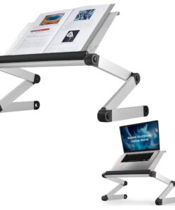 Uncaged Ergonomics Verstellbarer Buchhalter und Laptop-Ständer – tragbarer Aluminium-Ständer für Studierende und Office-