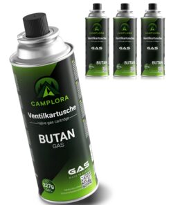 4X 227g Butan Gaskartuschen für Grill und Camping - MSF-1a Ventil - ideal für Outdoor-aktivitäten und Heizungsgas.