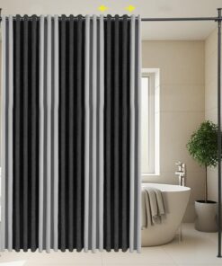 Raumteiler Paravent Gestell mit ausziehbaren Gardinenstäben für Wohnzimmer und Balkone - Eichfarben - 0.7-1.77x1.22-|05