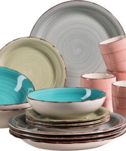 MÄSER 931499 Bel Tempo II 16-teiliges Vintage Geschirr-Set für Haus Party | MÄSER 931499 Bel Tempo II 16-teiliges Vinta
