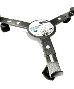 Pflanzenroller Metall Rund Verstellbar - 25 – 30 cm Ø, 3 Rollen, Blumenroller, Rolluntersetzer - Vornehm für Deinen Gart