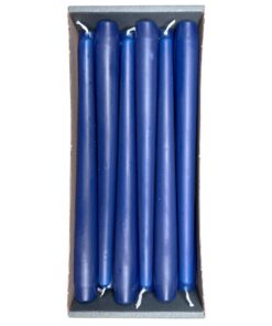 Nordring Dunkelblau Spitzkerzen - RAL-zertifiziert, tropffrei & raucharm, 8 Std. Brenndauer | Nordring 2,3 cm x 25 cm D