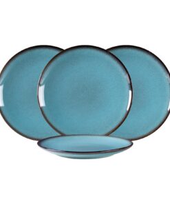 HENXFEN LEAD Speiseteller Porzellan 26cm Sky Blue