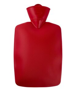 Hugo Frosch Wärmflasche Klassik 1,8l – Made in Germany – großer Wärmereserve & auslaufsichere Bettflasche Strukturlamell