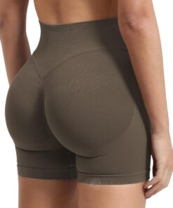 ZAAYO Damen Hidden Scrunch Butt Lifting Workout Shorts |5" Nahtlose Booty Biker Shorts