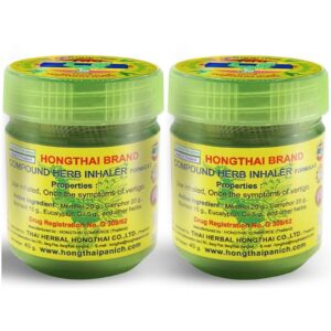 Hong Thai Compound Thai-Kräuter-Inhalator, Therapeutic Thai-Kräuter-Inhalation für Bronchial-Erkrankungen, 10 g (2 Stück