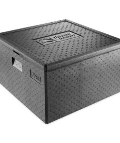 thermohauser EPP-Thermobox Pizza Maxi für Küchenprofi - schwarz - ideal für große Mengen Pizza - 86 Liter - 59,5 x 59,5