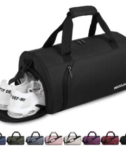 Sporttaschen für Damen und Herren, 25L wasserdichte Handgepäcktasche für Sport und Fitness, Übernachtungstasche mit Schu