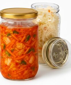 2L Fermentierglas für Kimchi Kombucha Kefir – Luftdichte 2er Set mit weitem Schraubdeckel