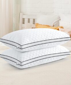 Kopfkissen 40x80 cm 2er Set orthopädisch für Seitenschläfer & Allergiker waschbar OEKO-TEX STANDARD 100