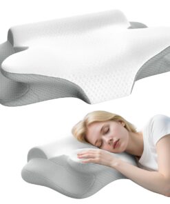 AOTOZE Memory Foam Nackenkissen,Ergonomisches Orthopädisches Kissen für Seiten,Rücken & Bauchschläfer,Nackenstützkissen,