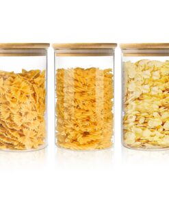 ENLOY Luftdichte Vorratsgläser aus Glas 32 oz 3er-Pack für Lebensmittelbewahrung und -verteilung