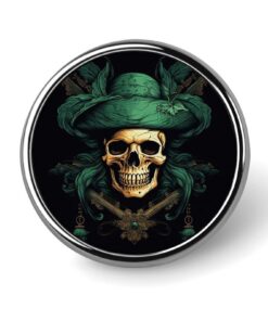 Piraten-Totenkopf-Anstecknadel für Herren – modische Brosche, niedliche Emaille-Anstecker, zur Konspiration perfekt geei