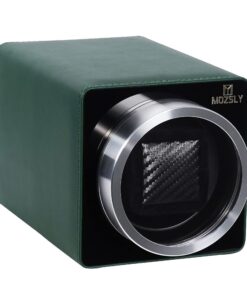 MOZSLY Automatik-Uhrenbeweger leise Motor 12 Drehrichtungen Leder