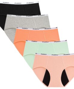 INNERSY Menstruations Unterwäsche Mädchen leicht für Blutung 10-16 Jahre 5 Pack OEKO-TEX