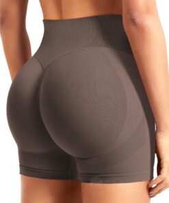 ZAAYO Damen Workout Shorts Hoch Taille Butt Lifting Gym Yoga Biker Short