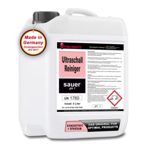 Ultraschallreiniger für Alu und Messing - Sauerstoffgehalt und 5 Liter Konzentrat | Ultraschallreiniger Alu & Messing -