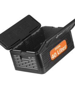 Thermobox Mahlzeit faltbar Schwarz 60x40x25,5cm | Warmhaltebox, Isolier Klappbox, Styroporbox