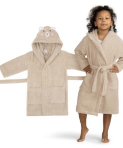 Celodoro Kinder Bademantel mit Kapuze |Comfortable & Warm| Jungs und Mädels